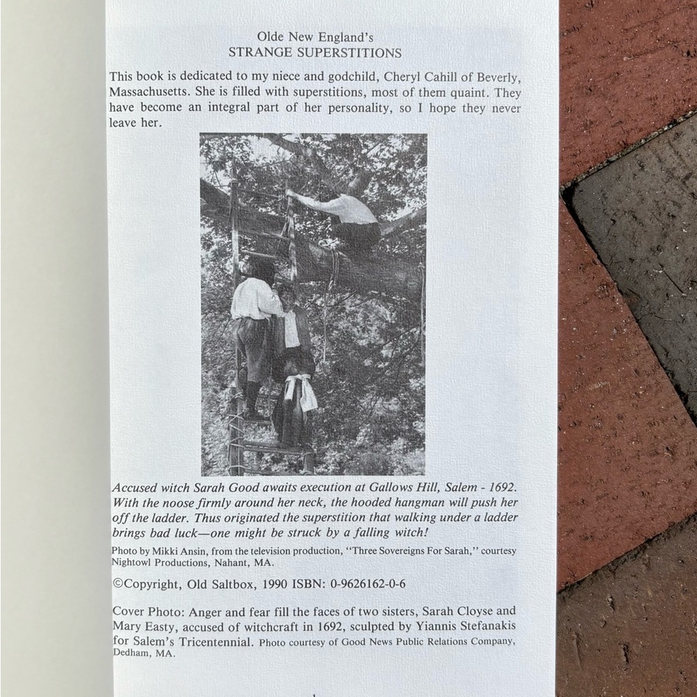 1990 Olde New England's Strange Superstitions Witches Black Magic Salem MA Devil - Picture 7 of 10